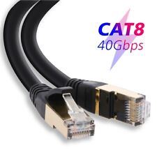 6-100Ft Cat8 Cat7 Cable Ethernet Outdoor Hi Speed Gold Plated RJ45 Connector Lot picture