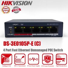 Hikvision 100Mbps Unmanaged PoE Switch 4 Ports DS-3E0105P-E PoE Injector Switch picture
