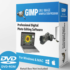GIMP PRO Photo Editing Software for Windows & MAC - w/ Photo shop Guide on DVD picture
