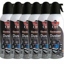 6pk Dust Off Compressed Air Computer TV Gas Cans Duster 10oz picture