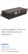 PRICE DROP Hall Research 4x4 HDMI Matrix Switch W/ Grid LED Display picture