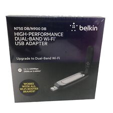 NIP Belkin N750 DB/N900 DB High-Performance Dual-Band WiFi USB Adapter Sealed picture