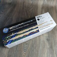HP 305X Black High Yield Toner Cartridge Genuine OEM  CE410XD 2 Pack Dual Pack picture