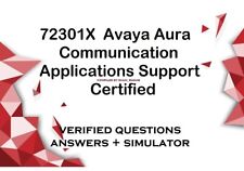 72301X  Avaya Aura Communication Applications Support Certified Exam dumps + sim picture