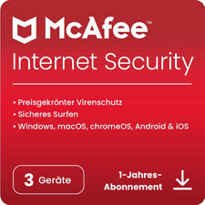 McAfee AntiVirus / Internet Security 2023 | 3 devices 1 year 😀️☀ picture