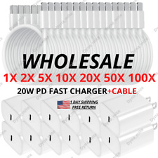 Super Fast Charger Type C For iPhone 14 13 12 11 Pro Max Xs XR 8 7 6 Plus Lot picture
