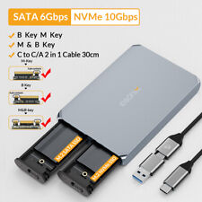 iDsonix M.2 SSD Case NVME SATA Enclosure M.2 to USB C Hard Drive Case Aluminum picture