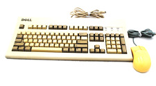 Dell AT101W Vintage Mechanical Keyboard & Microsoft Mouse Port Compatible #37963 picture