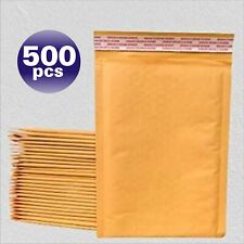 PolycyberUSA  500 pcs #000 Kraft Bubble Envelopes Mailers  (Inner 4x7) picture