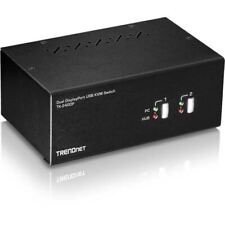 TRENDnet 2-Port Dual Monitor DisplayPort KVM Switch With Audio, 2-Port USB 2.0 H picture