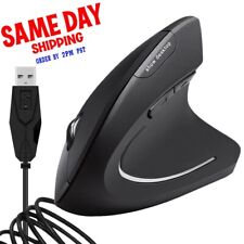 6D USB Wired Ergonomic Design Vertical Optical Mouse Mice For Computer PC Laptop picture