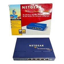 Netgear Blue  Fast Ethernet Switch  FS105 5 Port Auto Uplink picture