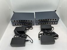 Lot of 4 - TP-Link 8-port Gigabit Desktop  Switch - TL-SG108 w/ Power Adapters picture
