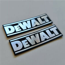 DeWalt - Sticker Case Badge Decal - Chrome Reflective - Two Emblems  picture