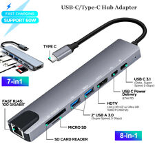 Multiport USB-C Hub Adapter Type-C USB 3.1 4K HDMI For MacBook Pro/Air iPad Pro picture