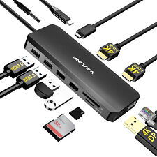 WAVLINK USB C Docking Station Triple Monitor 85W Charging 5Gbps USB3.0 USB2.0 picture