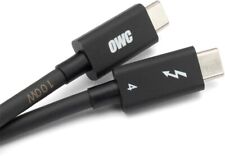 NEW OWC Thunderbolt 4 Certified 40Gbps 100W PD USB 4 Type C 6.5ft 2m Black Cable picture