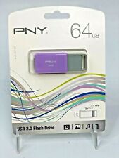PNY 64GB USB 2.0 Flash Drive Assorted Colors PFD64G0MC-GE - NEW picture