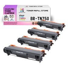 4Pk TRS TN750 Black Compatible for Brother HL5440D 5450DN Toner Cartridge picture