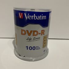 Verbatim Life Series DVD-R Discs 100 Pack Brand New picture