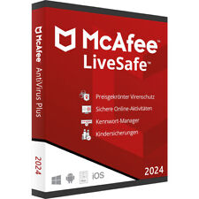 McAfee LiveSafe 2024 | Unlimited Devices | 1-3 Years | New | Full Version | Email picture