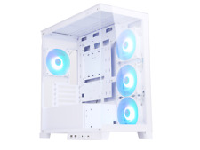 Sama AR01-RGB-W White Dual USB3.0 and Type C, Dual Tempered Glass Micro -ATX Tow picture