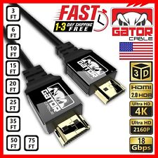 4K HDMI 2.0 Cable UHD Ultra HD High Speed 2160P HDR 60Hz 18Gbps Dolby HDCP HDTV picture