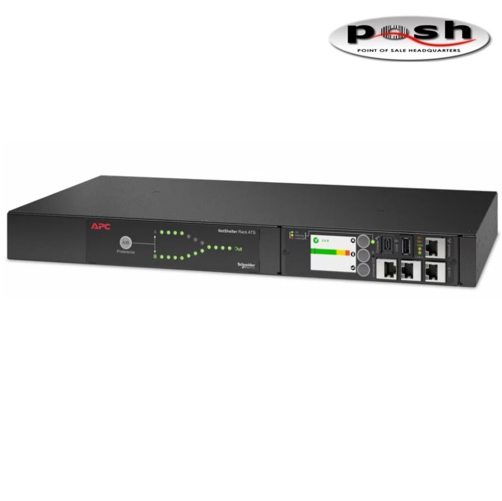 NEW - APC AP4450A Rack ATS 100/120V, 15A, 5-15P Inlet, (10) 5-15R Outlets NEW - APC AP4450A Rack ATS 100/120V, 15A, 5-15P Inlet, (10) 5-15R Outlets