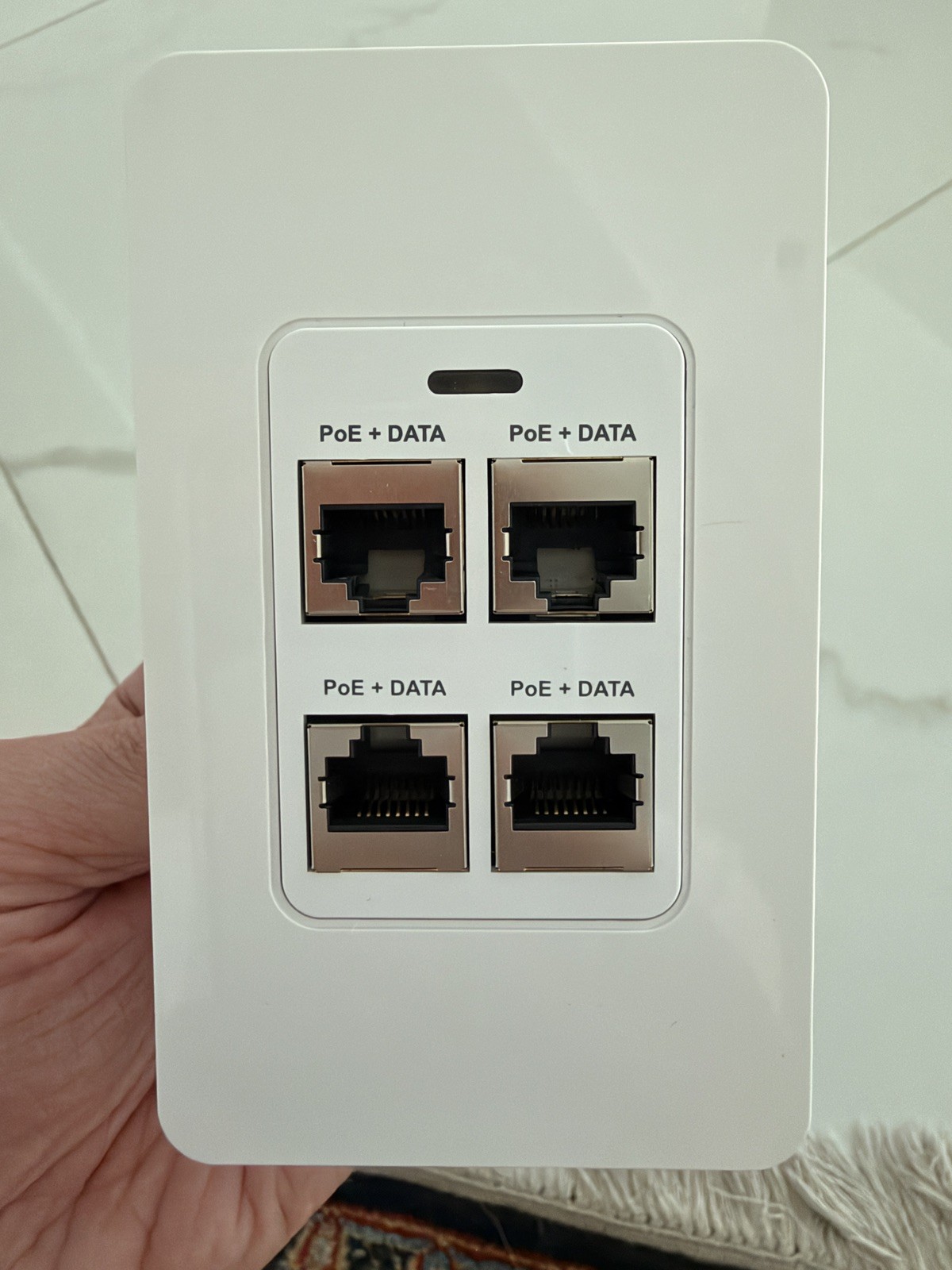 PoE Texas 4-Port in-Wall Gigabit PoE Extender Switch, 802.3bt Plug & Play New PoE Texas 4-Port in-Wall Gigabit PoE Extender Switch, 802.3bt Plug & Play New