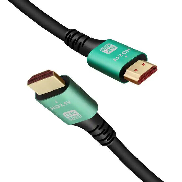 8K HDMI 2.1 Cable Gold Plated 8K 48Gbps 4320P UHD 120Hz/60Hz Male To Male 6-10ft