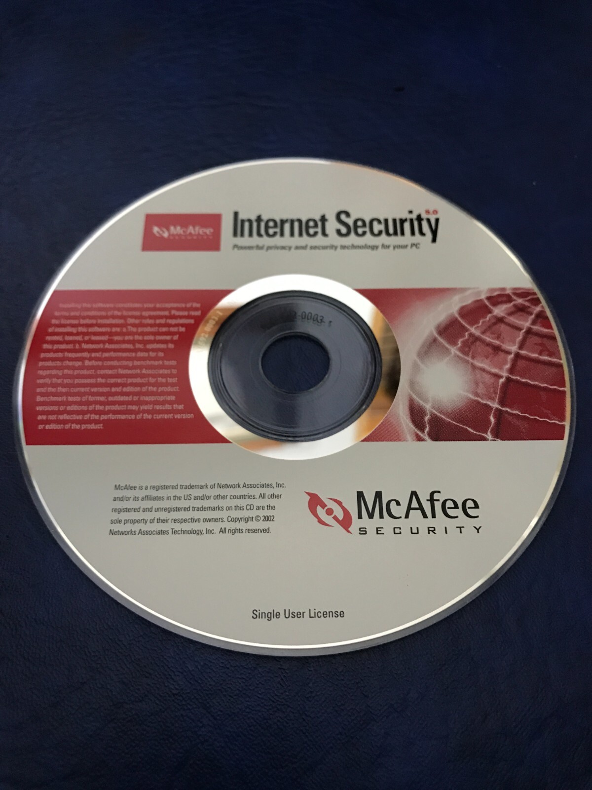 Vintage 2002 McAfee Internet Security Software