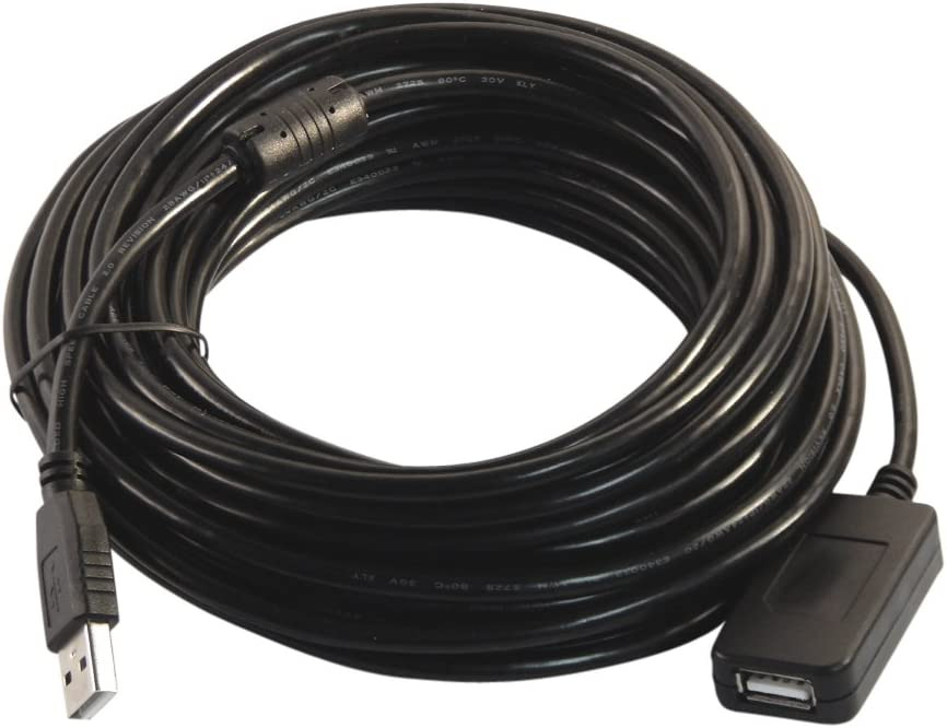 Your Cable Store 30 Foot USB 2.0 High Speed Active 30 Feet, Black 