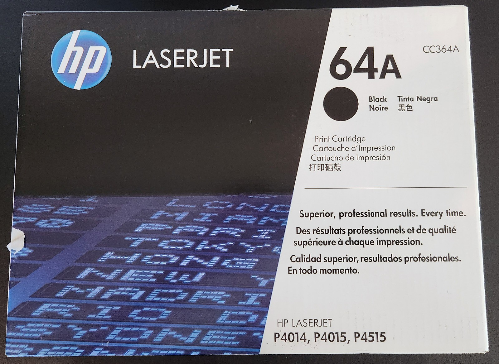 Genuine HP 64A CC364A Black LaserJet Toner Cartridge OEM New Sealed Damaged Box
