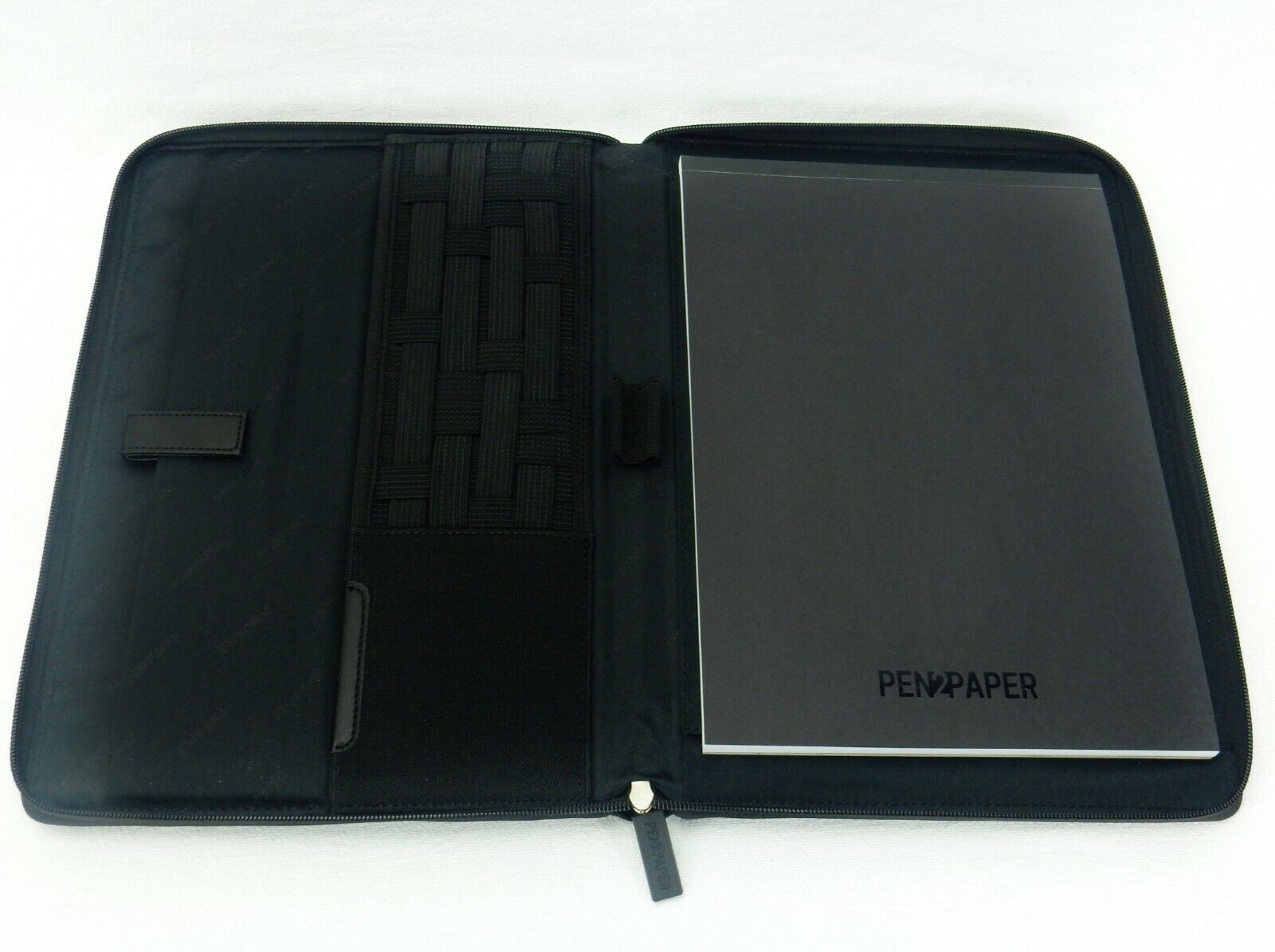 Pad2Paper Zippered Padfolio, Legal Pad, Card Holder, Document Pockets, #PP5003