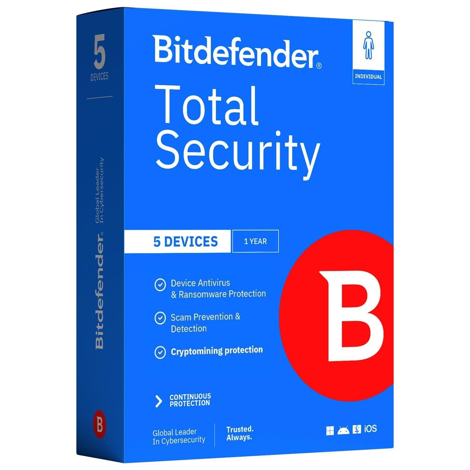 Bitdefender Total Security 2026 – Complete Antivirus and Internet Security..