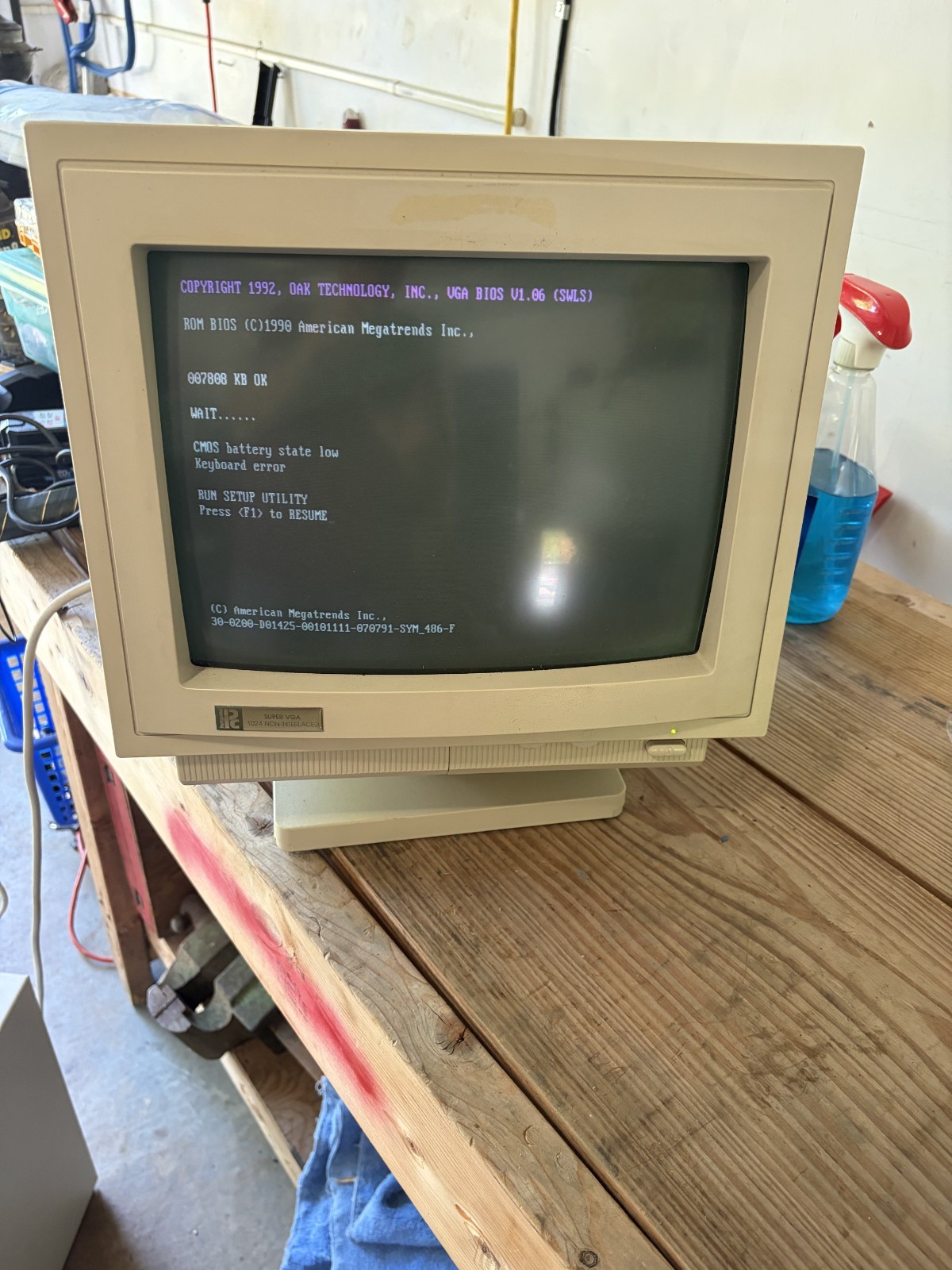 Vintage GOLDSTAR Model 1465 COMPUTER MONITOR VINTAGE 1992 WORKING Vintage GOLDSTAR Model 1465 COMPUTER MONITOR VINTAGE 1992 WORKING