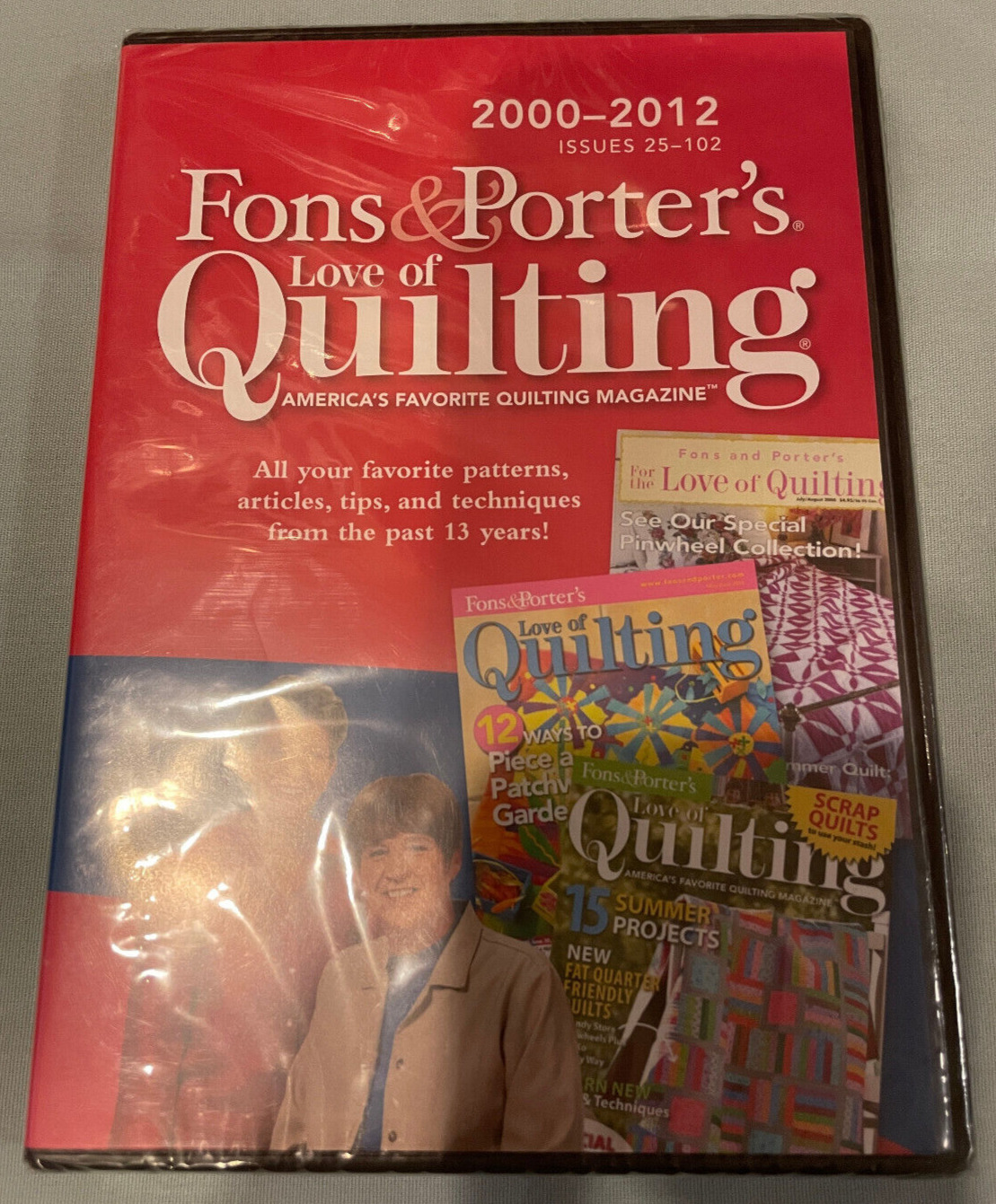 Fons & Porter\'s Love of Quilting Magazine 2000-2012 Issues 25-102 PC/Mac DVD-ROM