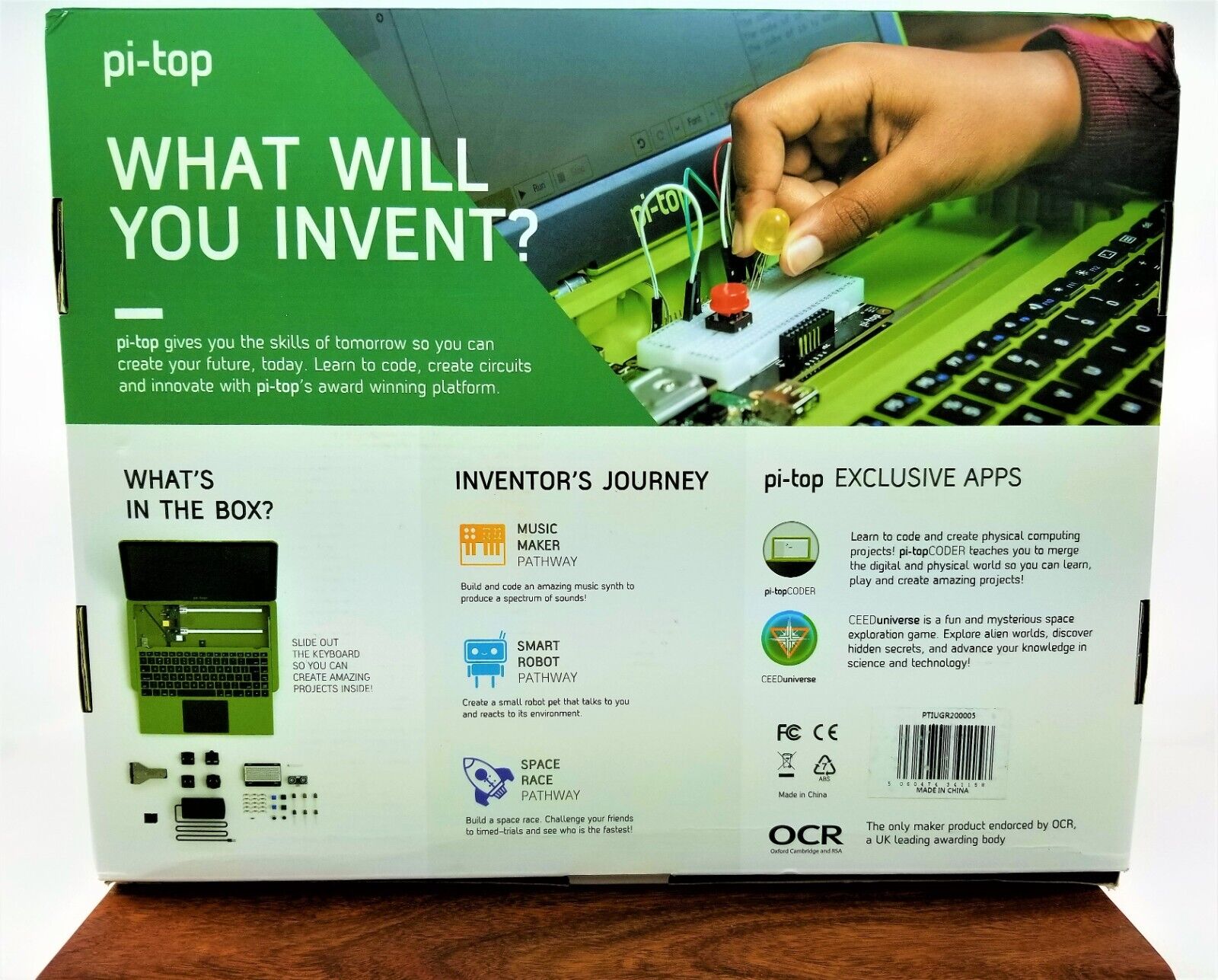 Pi-top Modular Laptop & Inventor Kit Raspberry Pi 3B+ Accessories Orig Box EUC