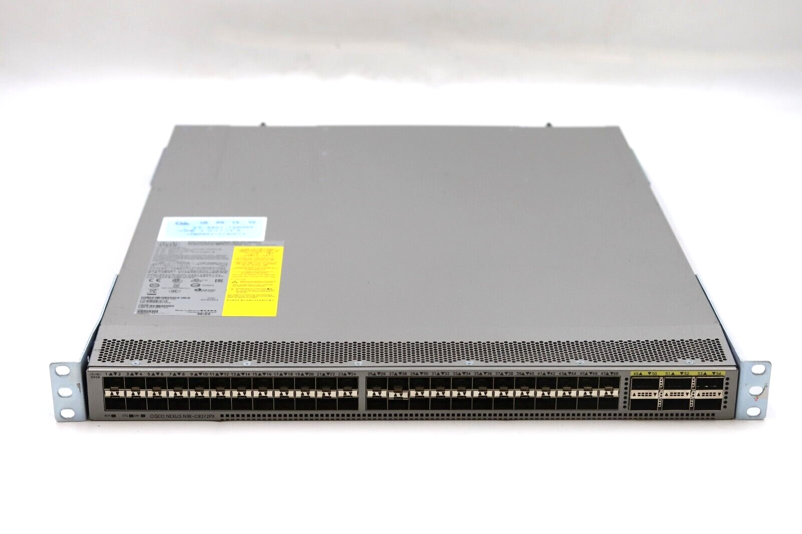 Cisco Nexus N9K-C9372PX-E 48-Port 10GbE SFP 6xQSFP 40GbE Network Switch W/Ears