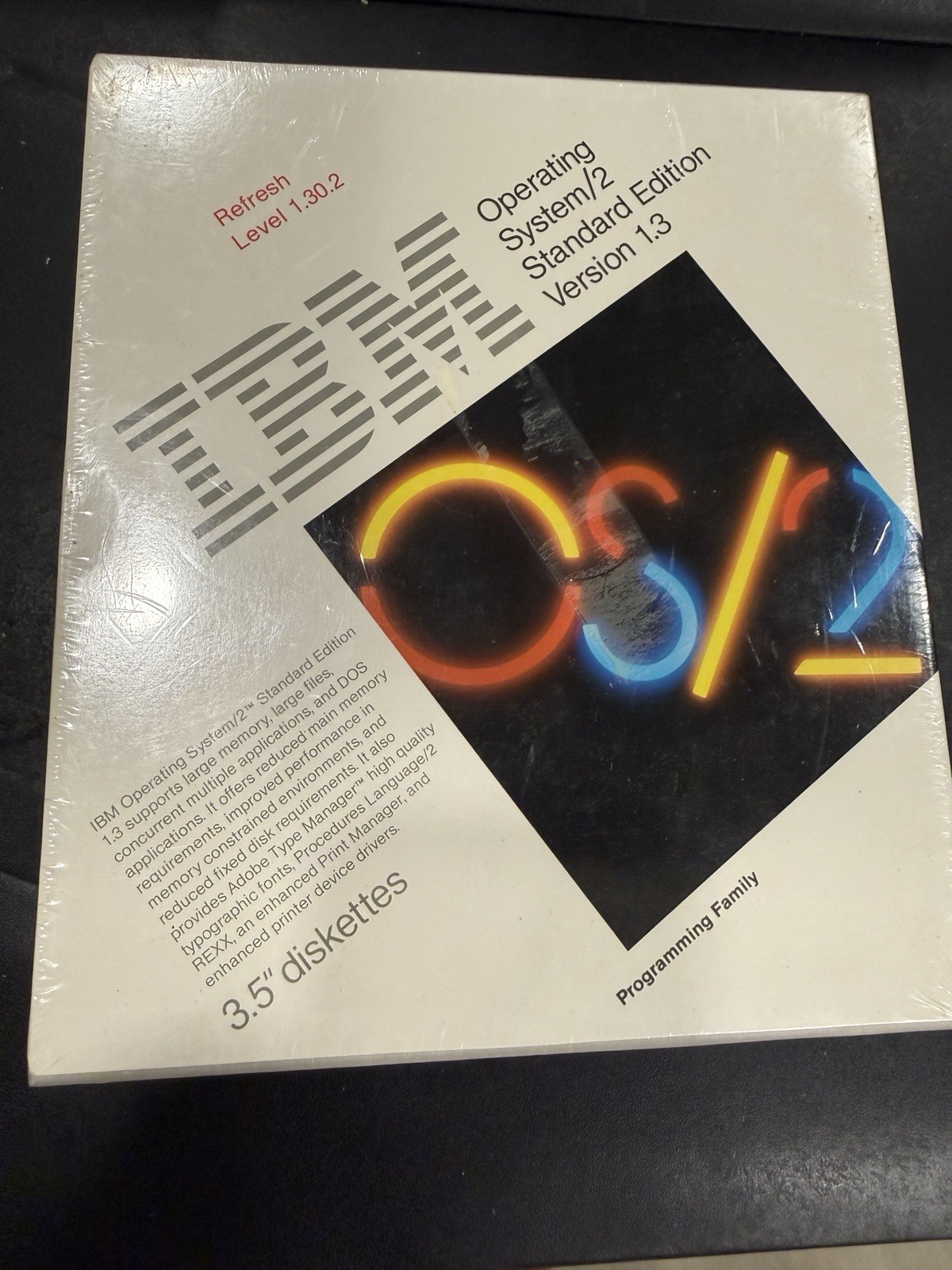 Vintage IBM OS/2 version Standard Version 1.3 3.5