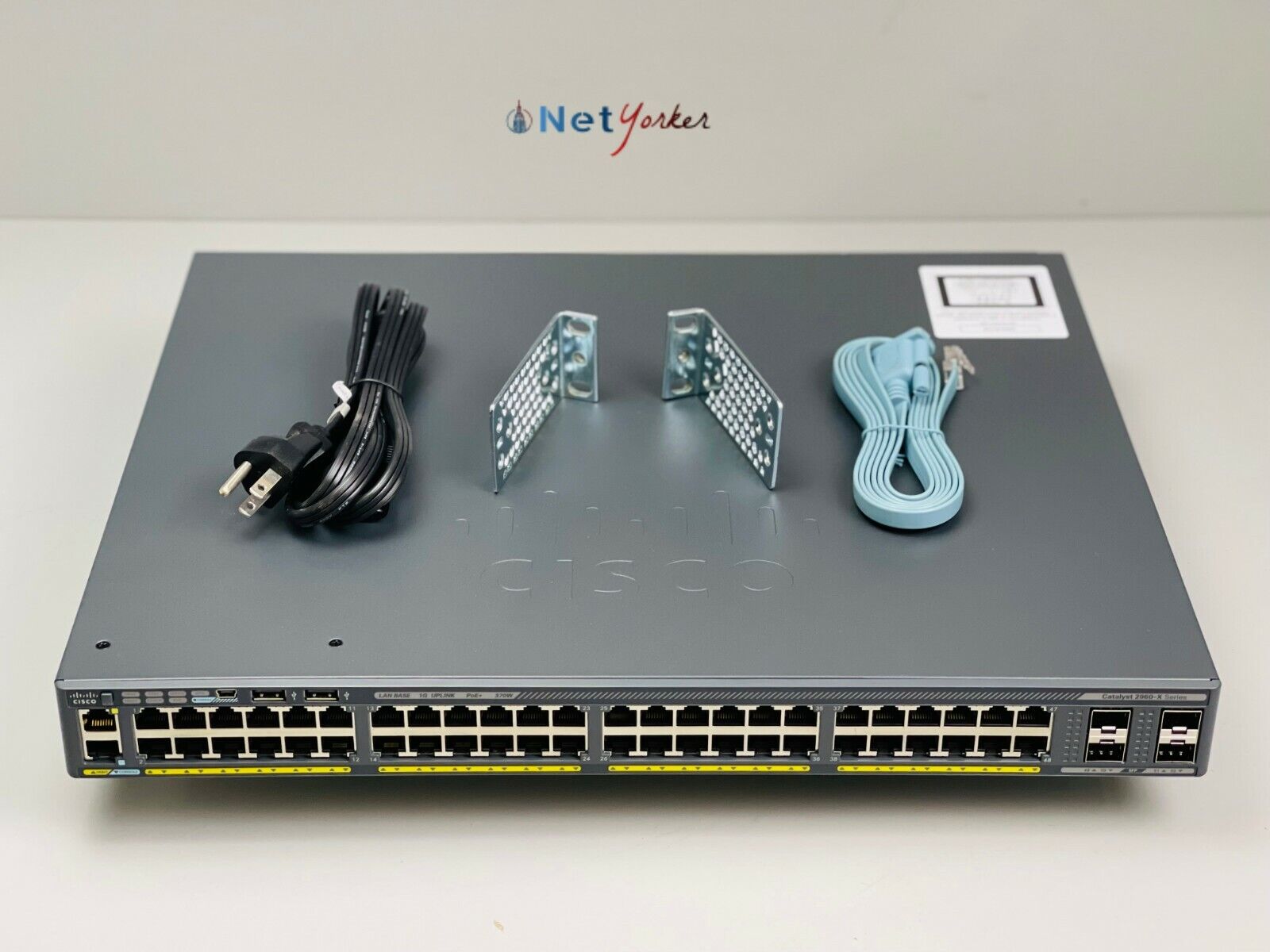 Cisco WS-C2960X-48LPS-L 48 Port PoE+ Gigabit Switch - Same Day Shipping