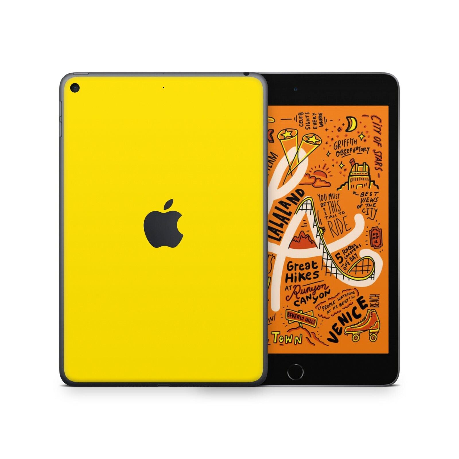 RT.SKINS Mellow Yellow Premium Full Body Skin for Apple iPad Mini 5 - USA Made