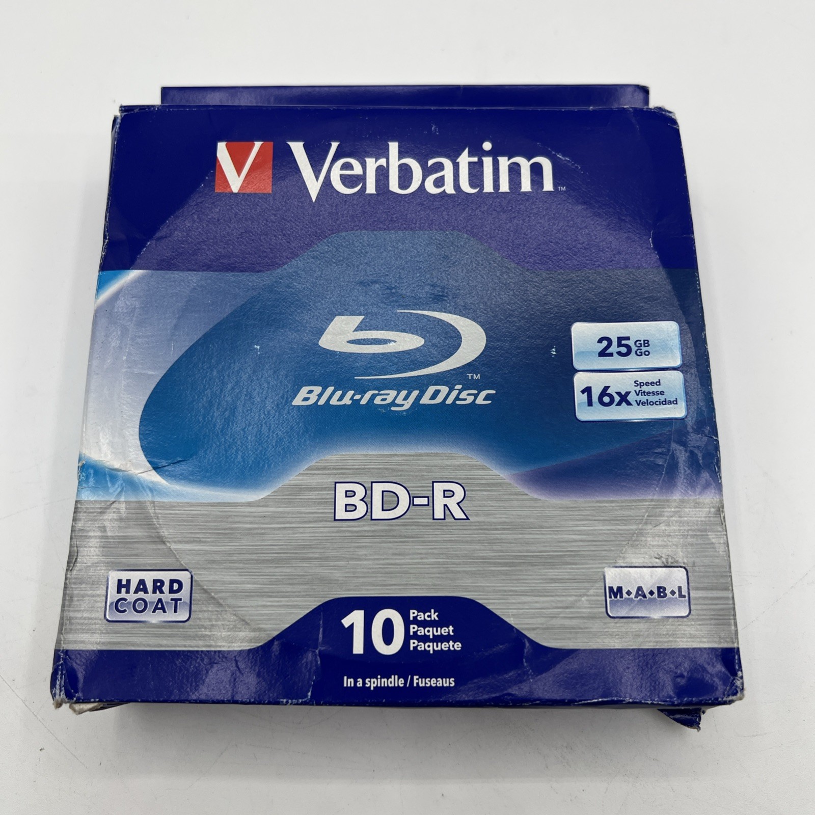 VERBATIM 10X Blu-Ray BD-R DL Dual Layer 25GB 16X Speed Spindle Box VERBATIM 10X Blu-Ray BD-R DL Dual Layer 25GB 16X Speed Spindle Box