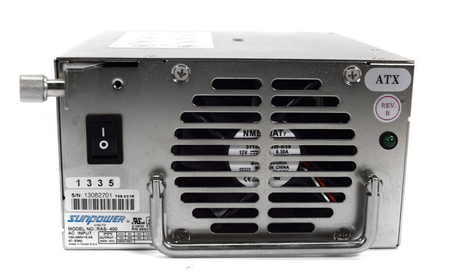 Sunpower RAS-400 Hot-Swap ATX Power Supply Unit 969271-102