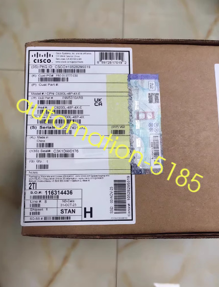 Cisco C9200L-48P-4X-E Catalyst 9200L 48-port PoE+ 4x10G uplink Switch New