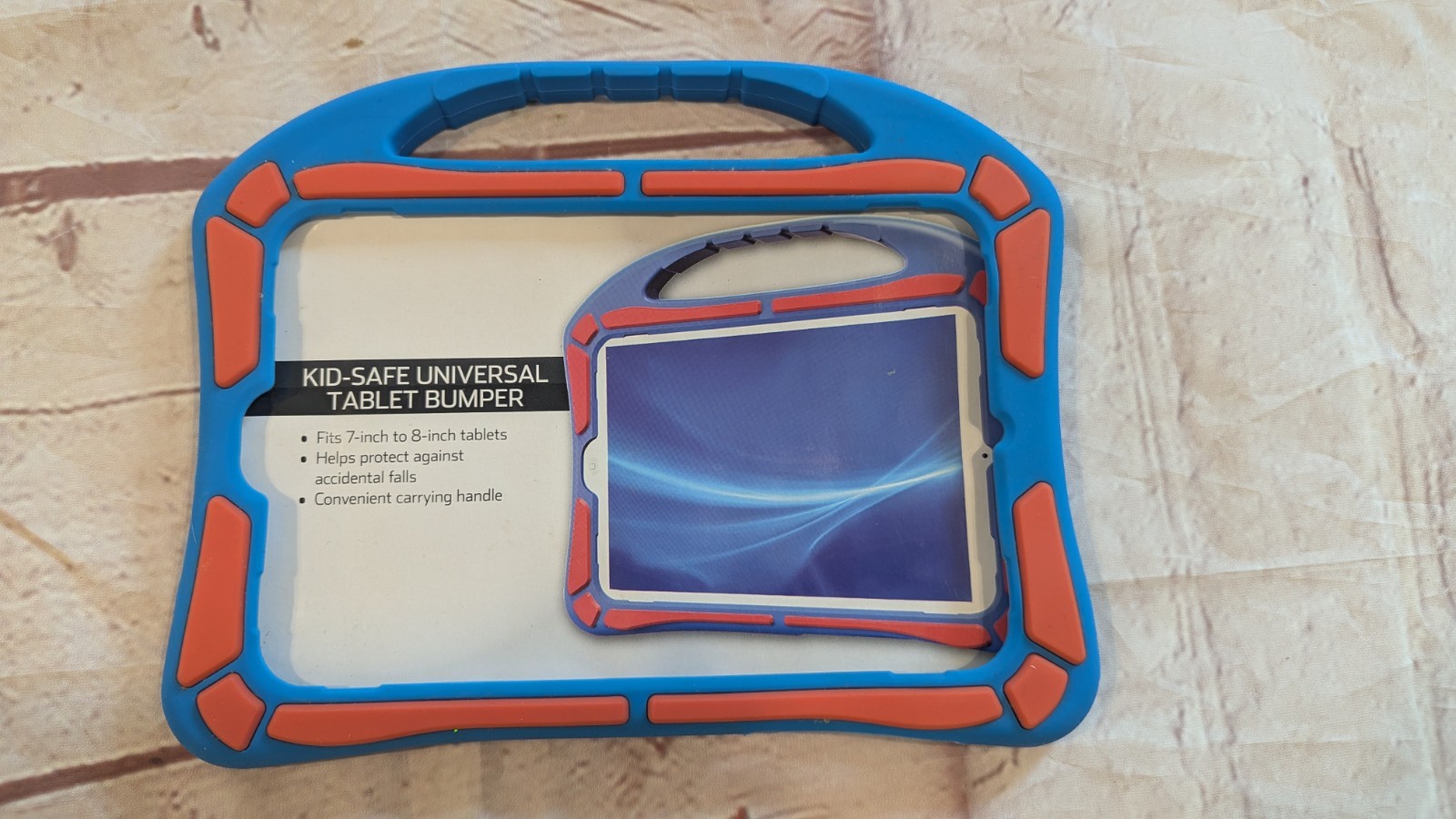 NEW ONN KIDS SAFE TABLET COVER BUMPER PROTECTOR BLUE