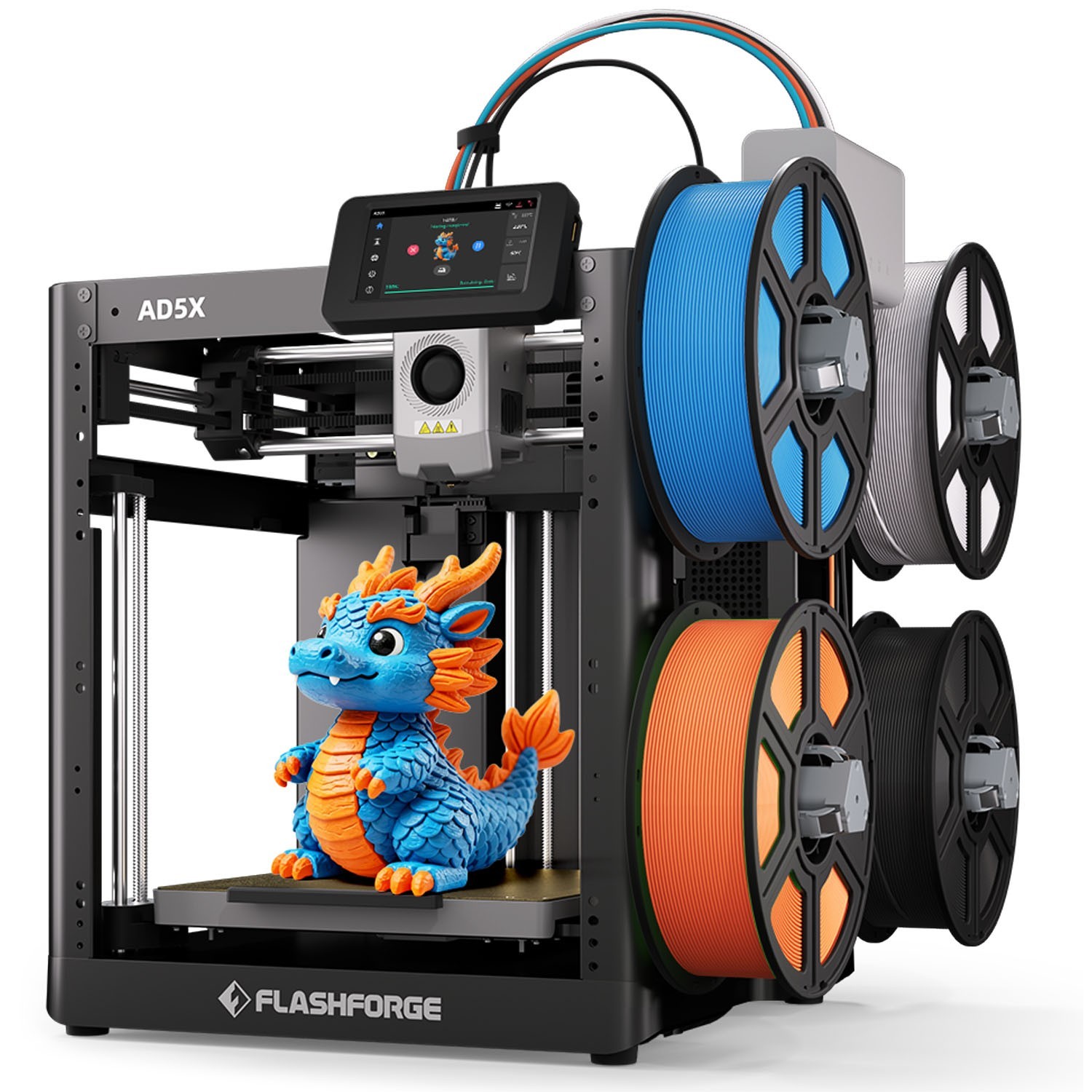 FLASHFORGE AD5X Multi-Color 3D Printer Max 600mm/s Print Auto Leveling Core XY FLASHFORGE AD5X Multi-Color 3D Printer Max 600mm/s Print Auto Leveling Core XY