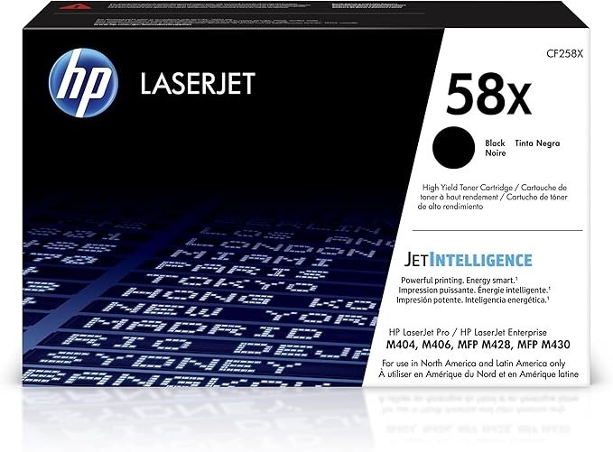 HP 58X Black High-Yield Genuine LaserJet Toner Cartridge CF258X OEM HP 58X Black High-Yield Genuine LaserJet Toner Cartridge CF258X OEM