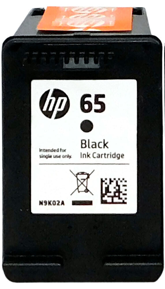 HP 65 Black  Ink Cartridge N9K02AN Genuine