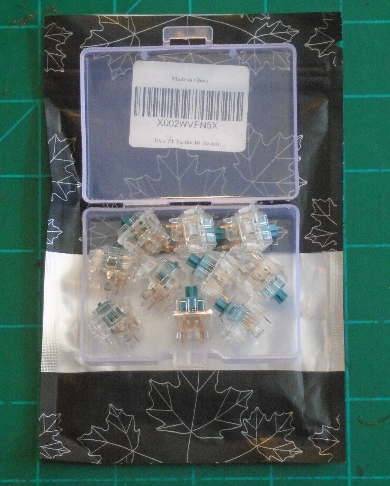 10pc DUROCK T1 5 Pin Tactile Mechanical Keyboard Switches Clear